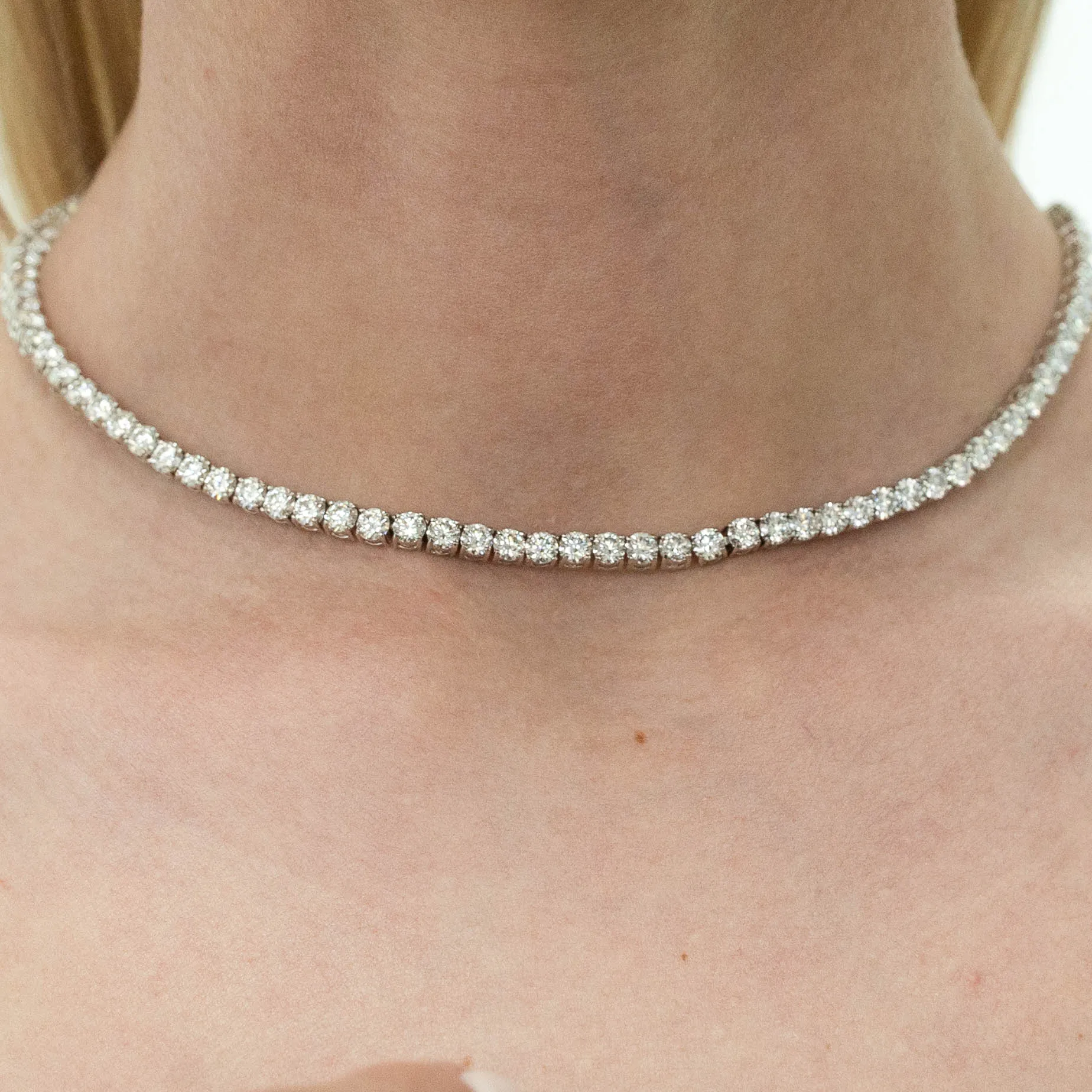 13.53 d.e.w cts Madison Moissanite Necklace