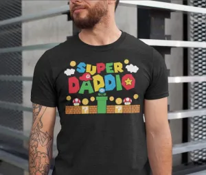 2D Black Tshirt - Super Daddio - Hdmt