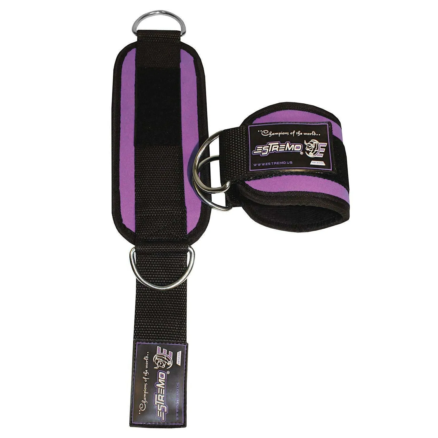 Ankle Straps for Cable Machine - Purple