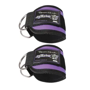 Ankle Straps for Cable Machine - Purple