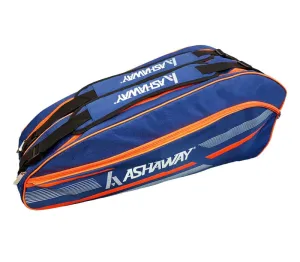 Ashaway ATB 866 Double 6 Racket Thermo Bag - Blue / Orange
