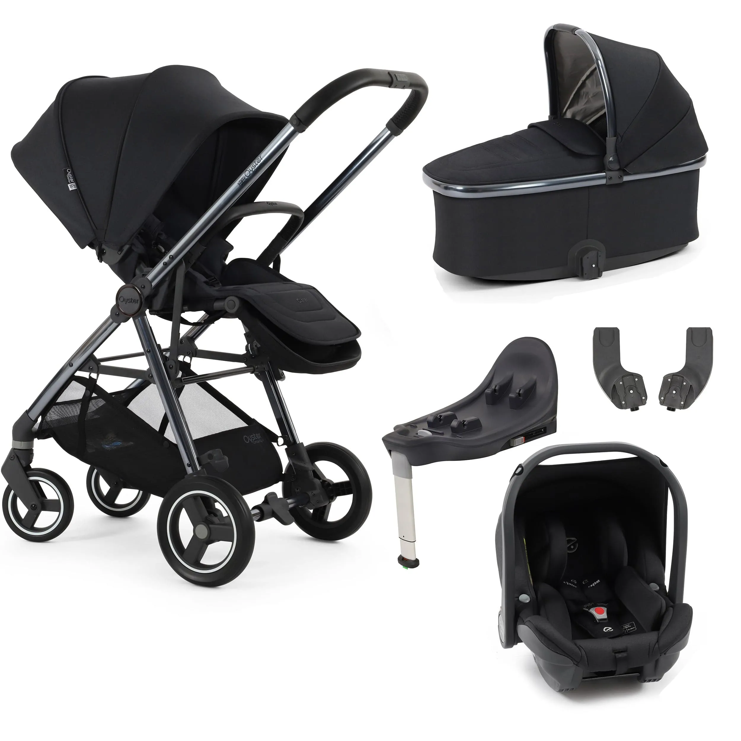 BabyStyle Oyster Gravity  5 Piece Bundle - Carbonite