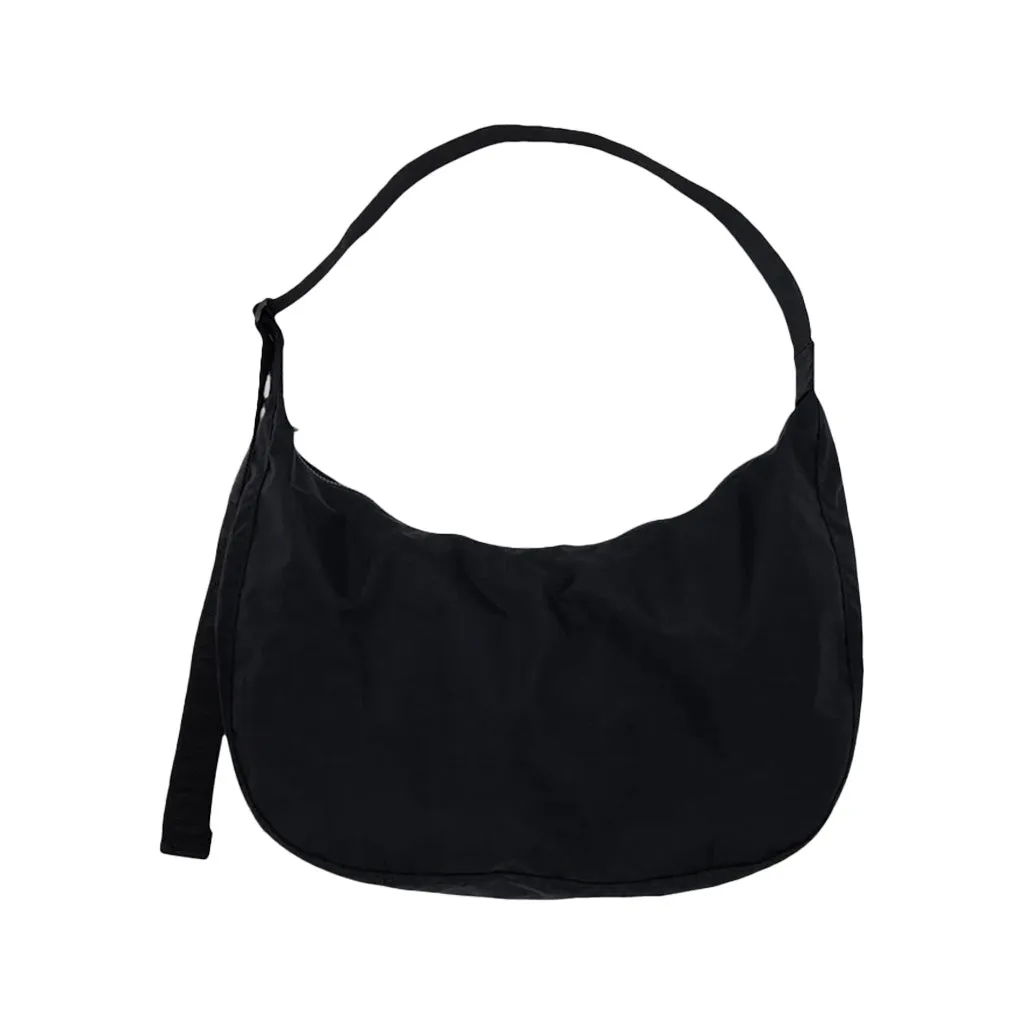 Baggu Large Nylon Crescent Bag, Black (41Inch Strap)