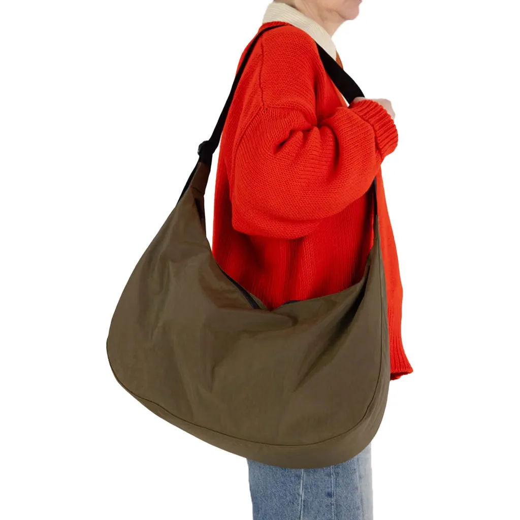 Baggu Large Nylon Crescent Bag, Seaweed (41Inch Strap)