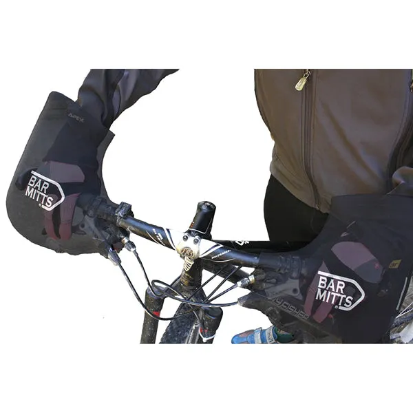 Bar Mitts Mountain / Commuter Pogie Handlebar Mitten: SM/MD Black
