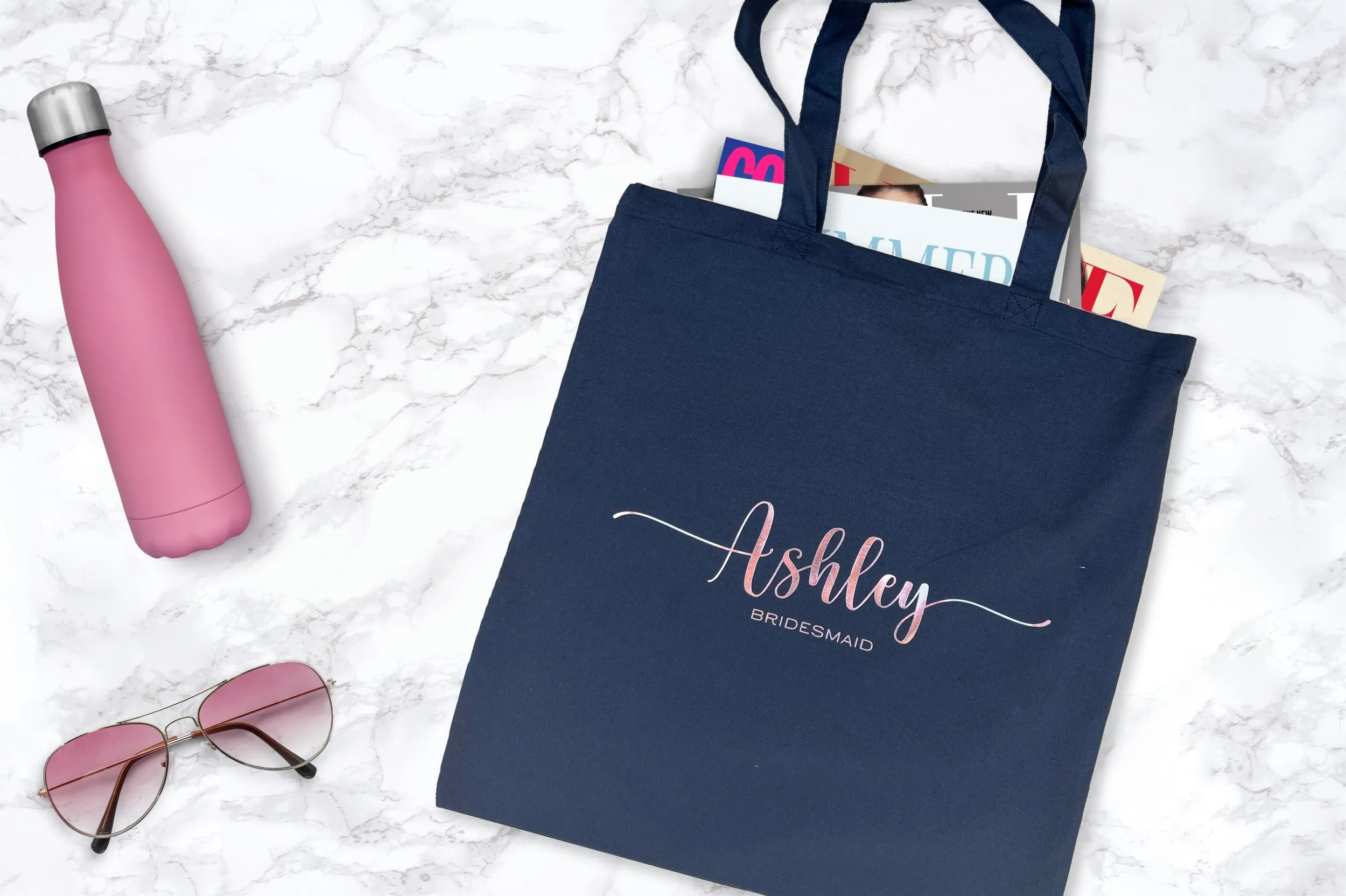 Black and Gold Bridesmaid Gift Bag