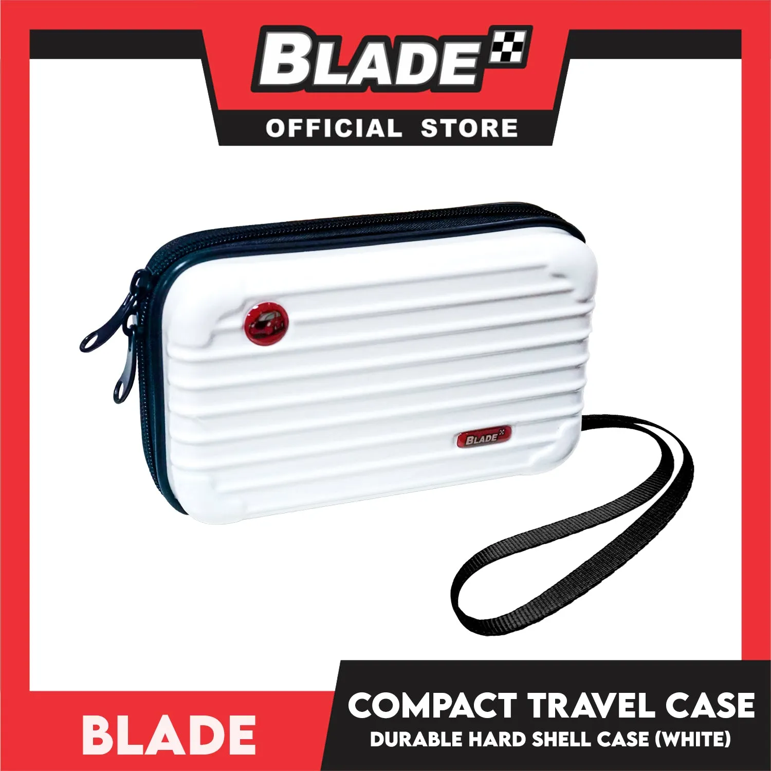 Blade Compact Travel Case Luggage Design 17cm (White) Hardshell Case, Sleek and Durable
