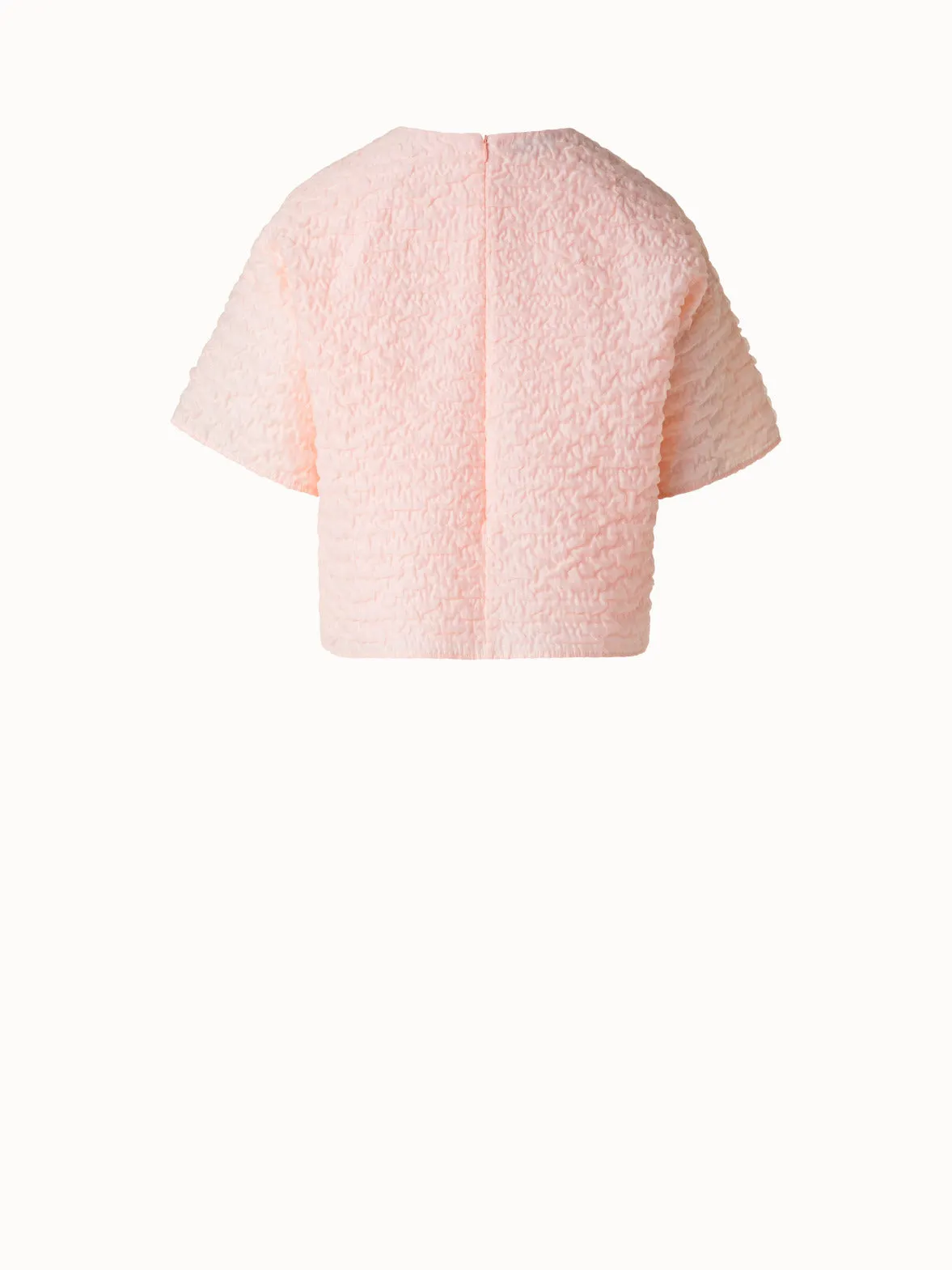 Boxy Blouse in 3D Bubble Organza
