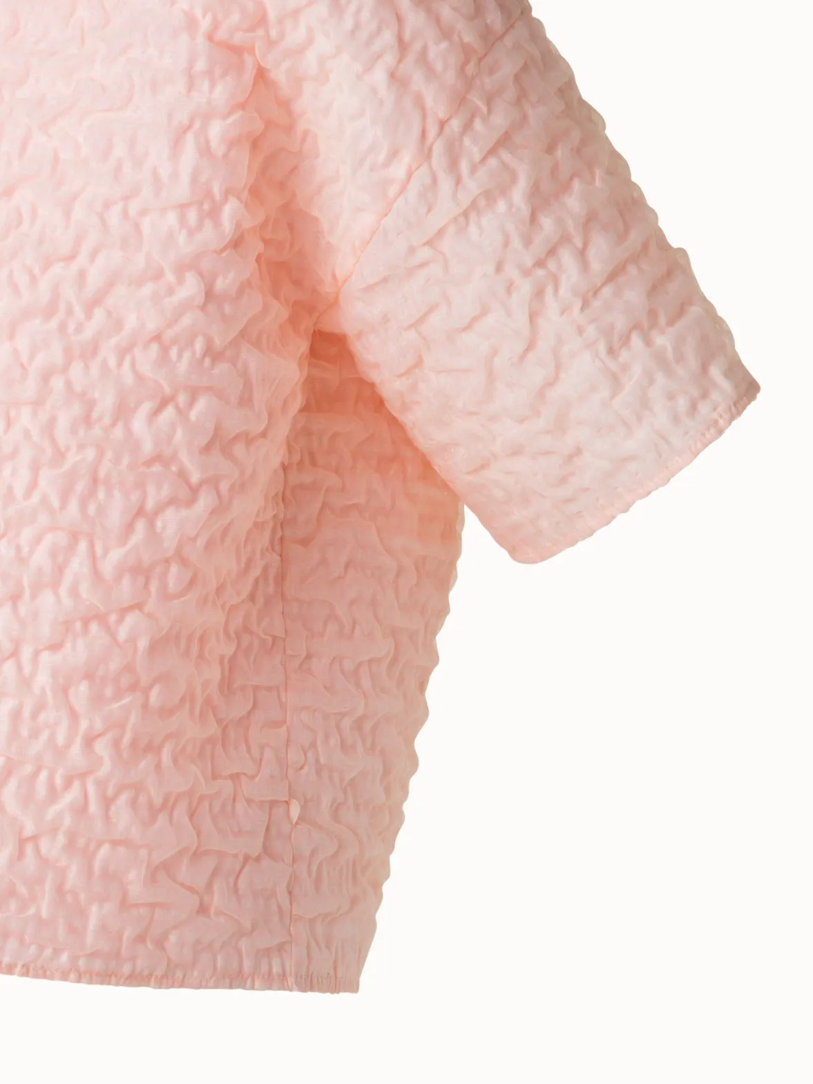 Boxy Blouse in 3D Bubble Organza
