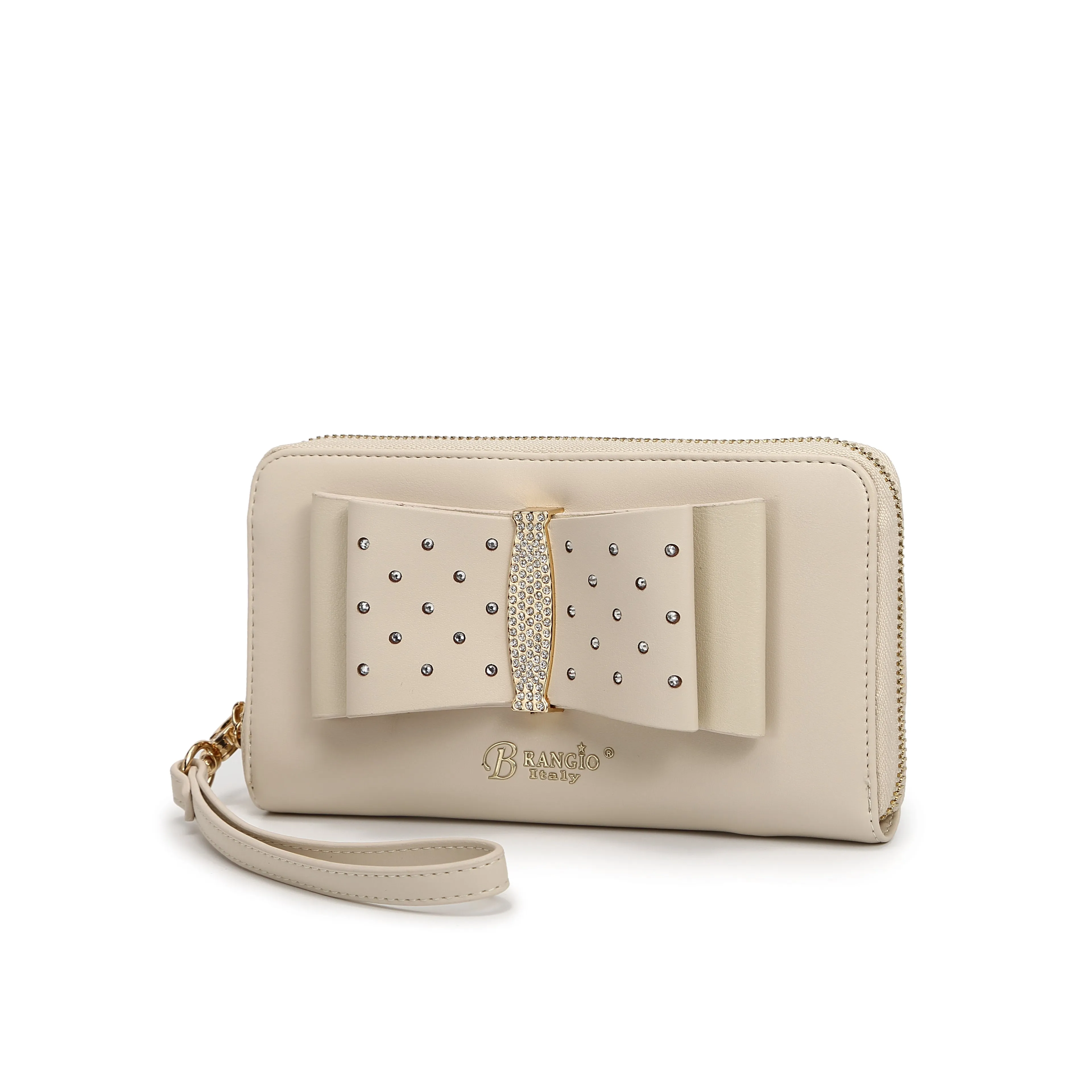 Brangio Elegant Bow Tote & Wallet Set