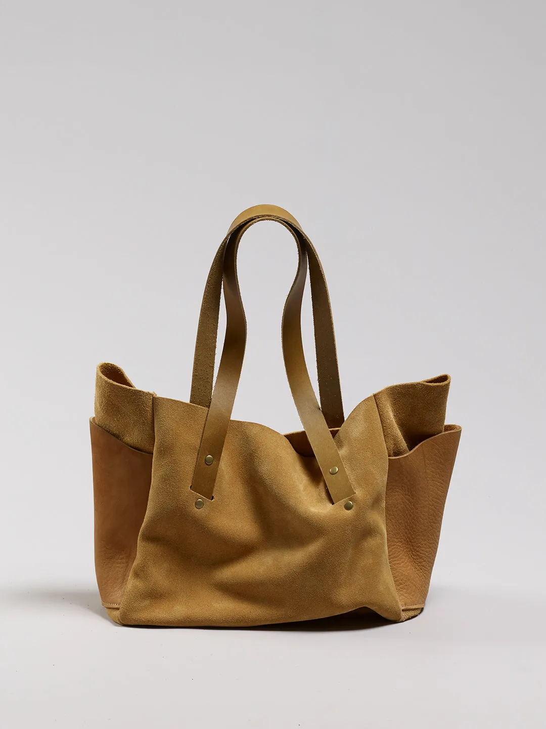 Brev MEDIUM carryall - Gray & Indigo