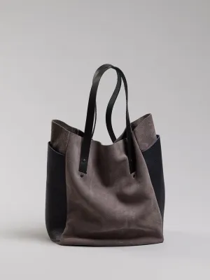 Brev TALL carryall - Gray & Indigo