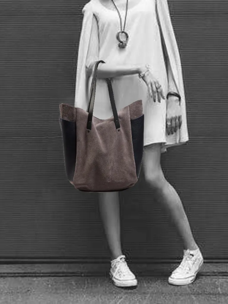 Brev TALL carryall - Gray & Indigo
