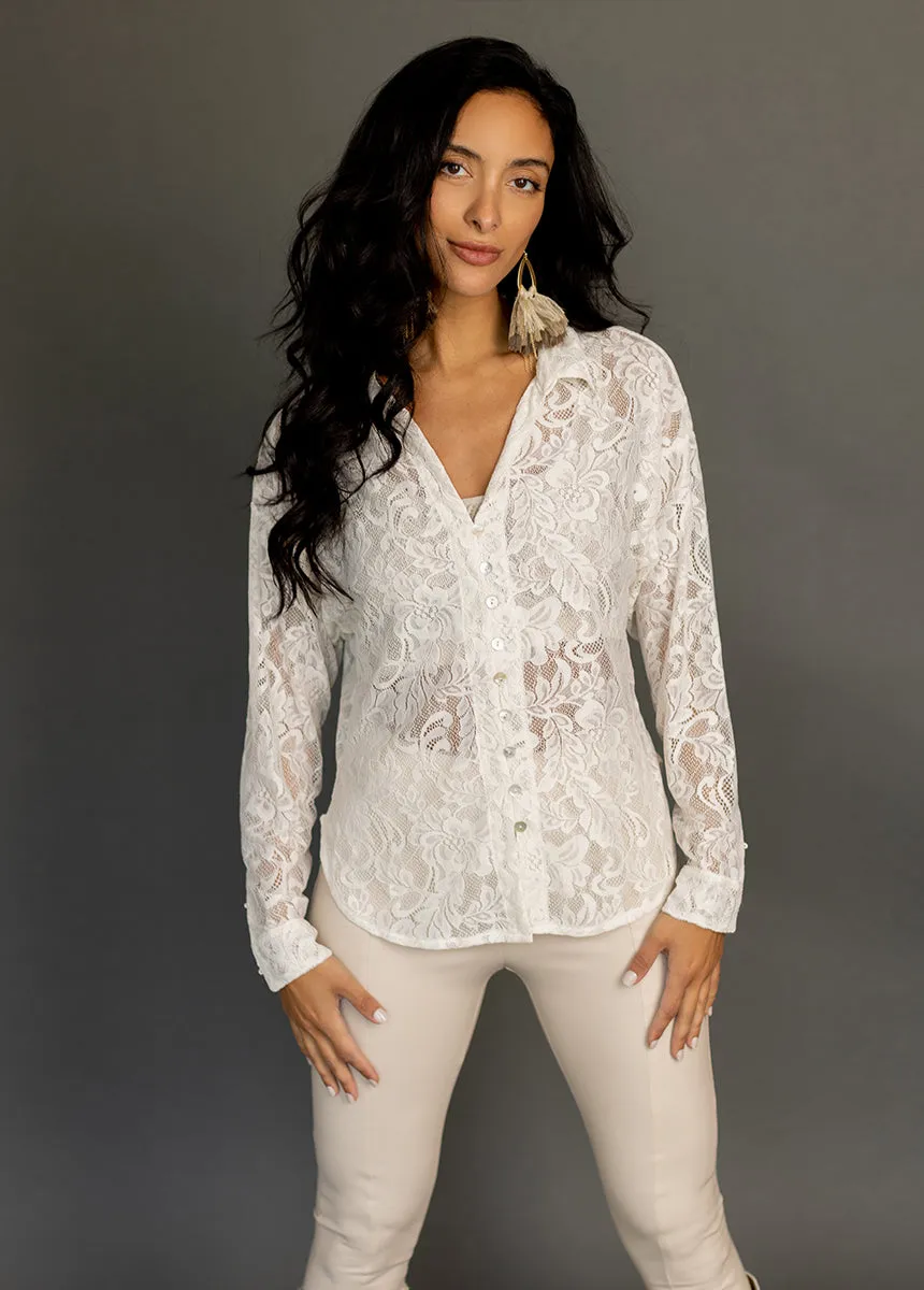 Caeley Top in Cream