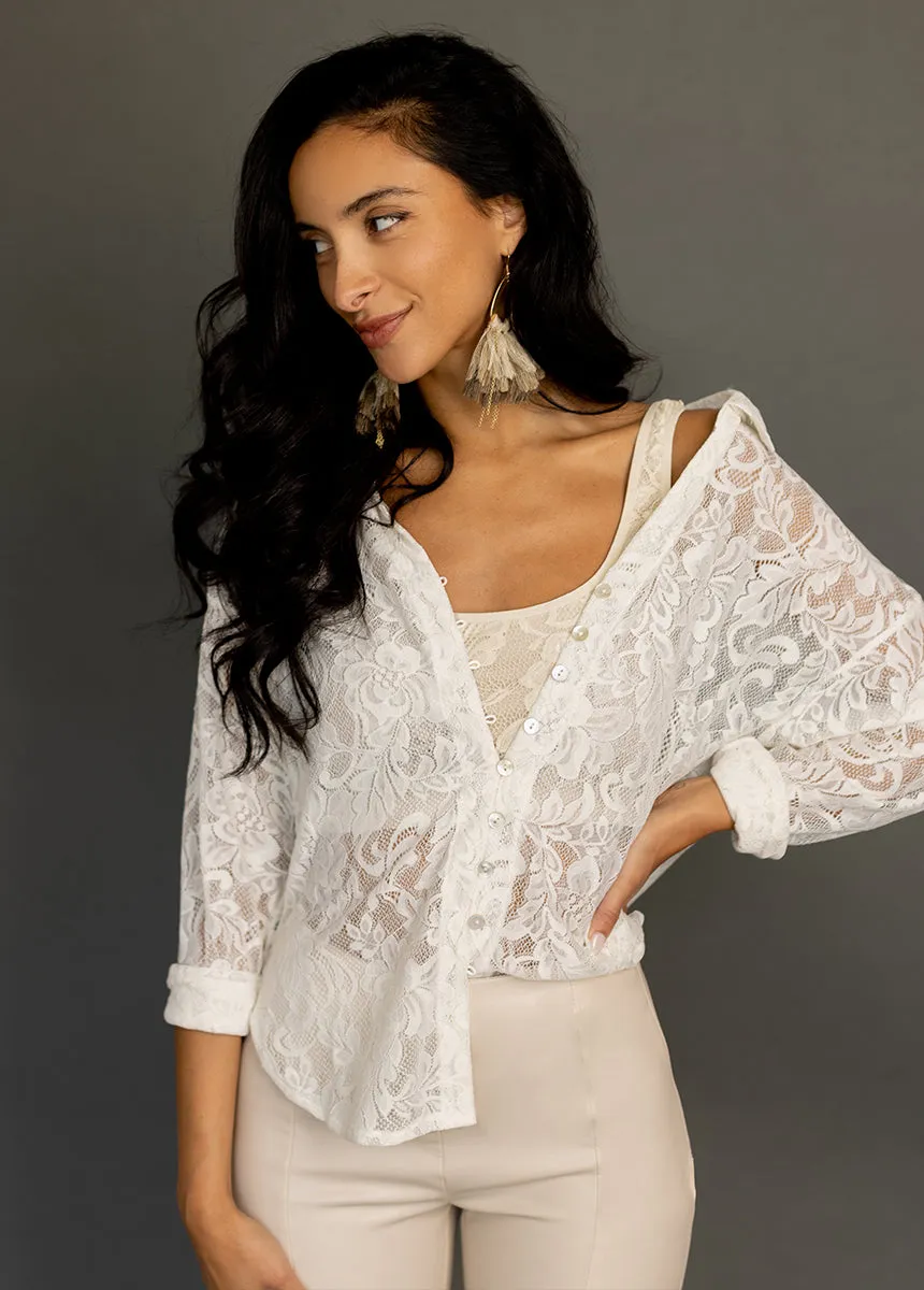 Caeley Top in Cream
