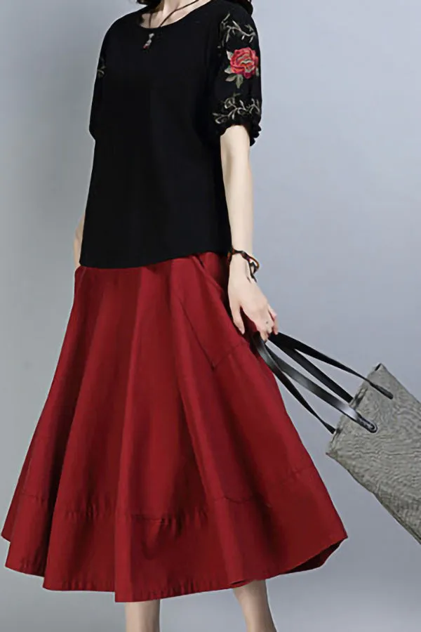Casual Floral Printed T-shirt