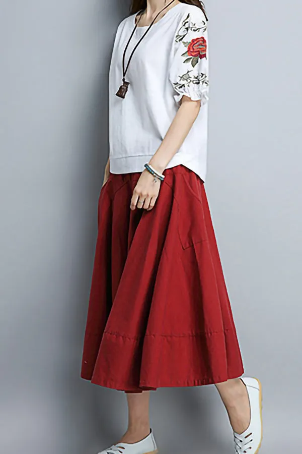 Casual Floral Printed T-shirt