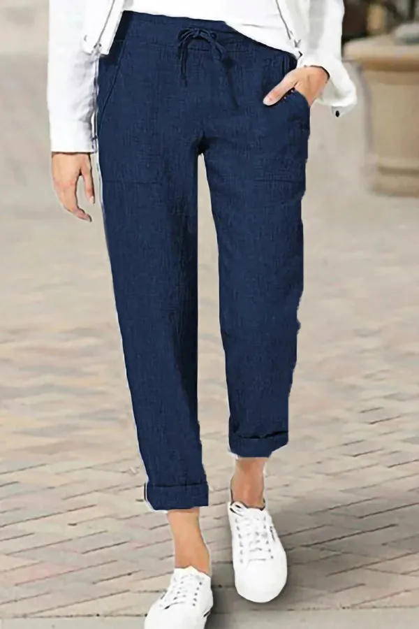 Casual Solid Color Pants