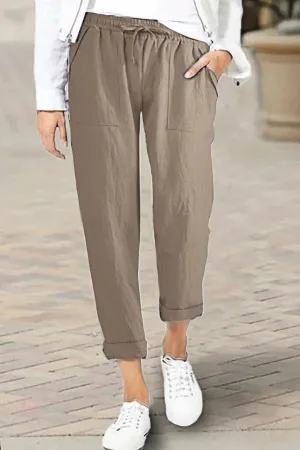 Casual Solid Color Pants