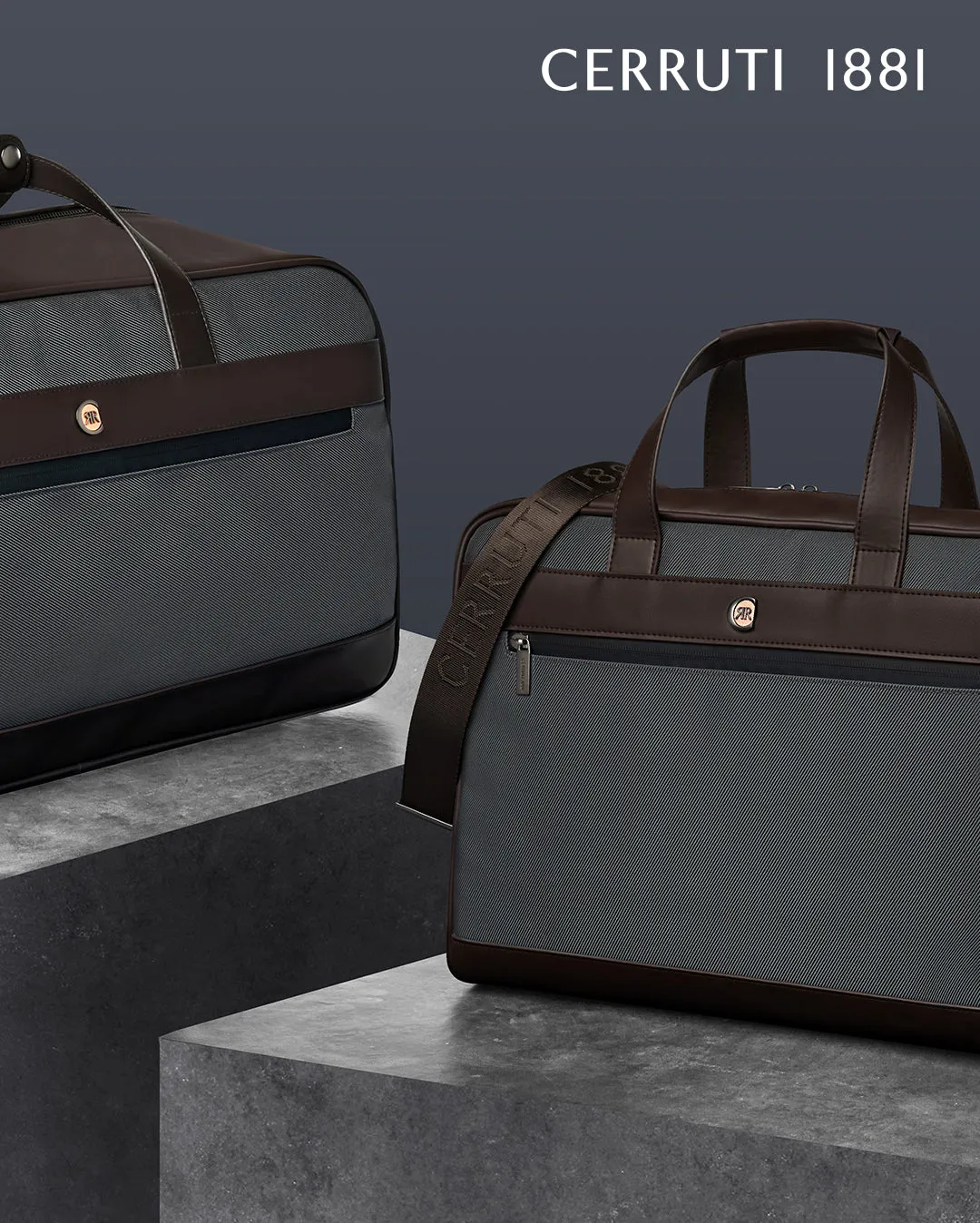 Cerruti 1881 NTD330H-Document bag Bond Grey Brown
