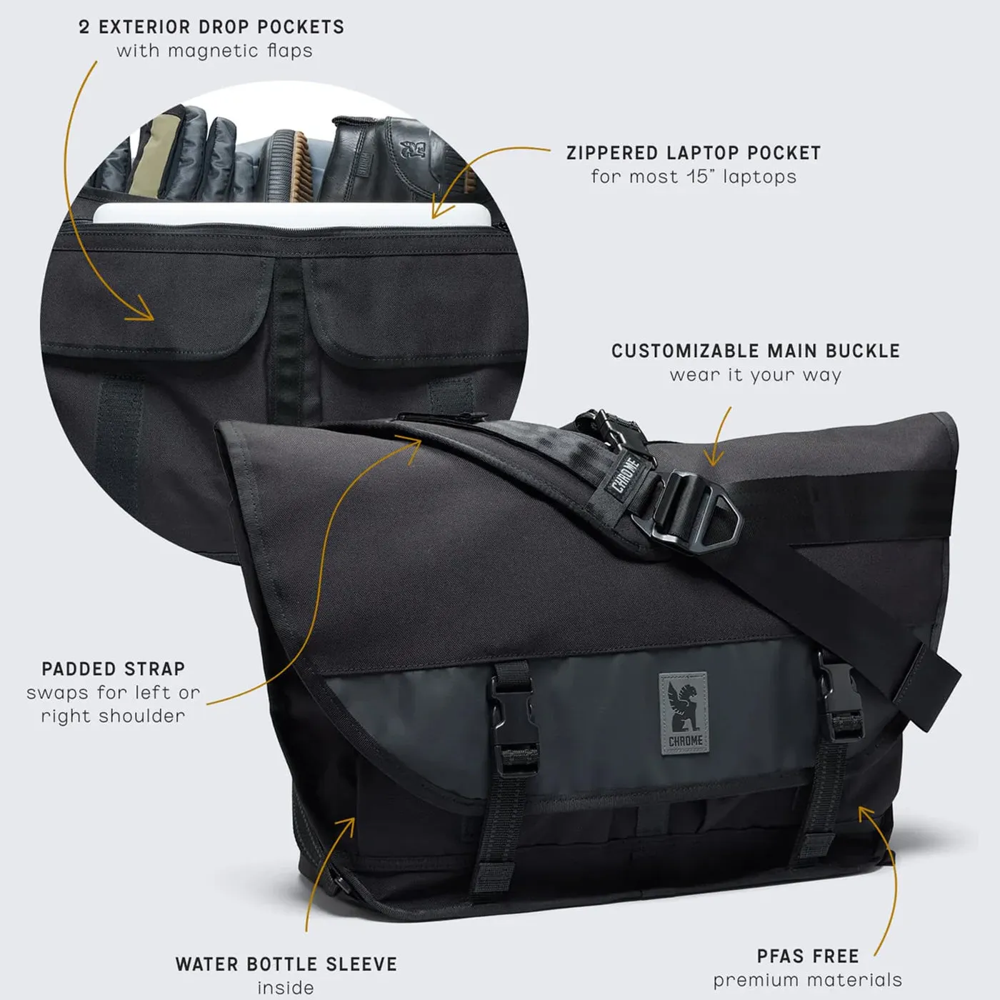 Chrome Citizen Slide Messenger Bag