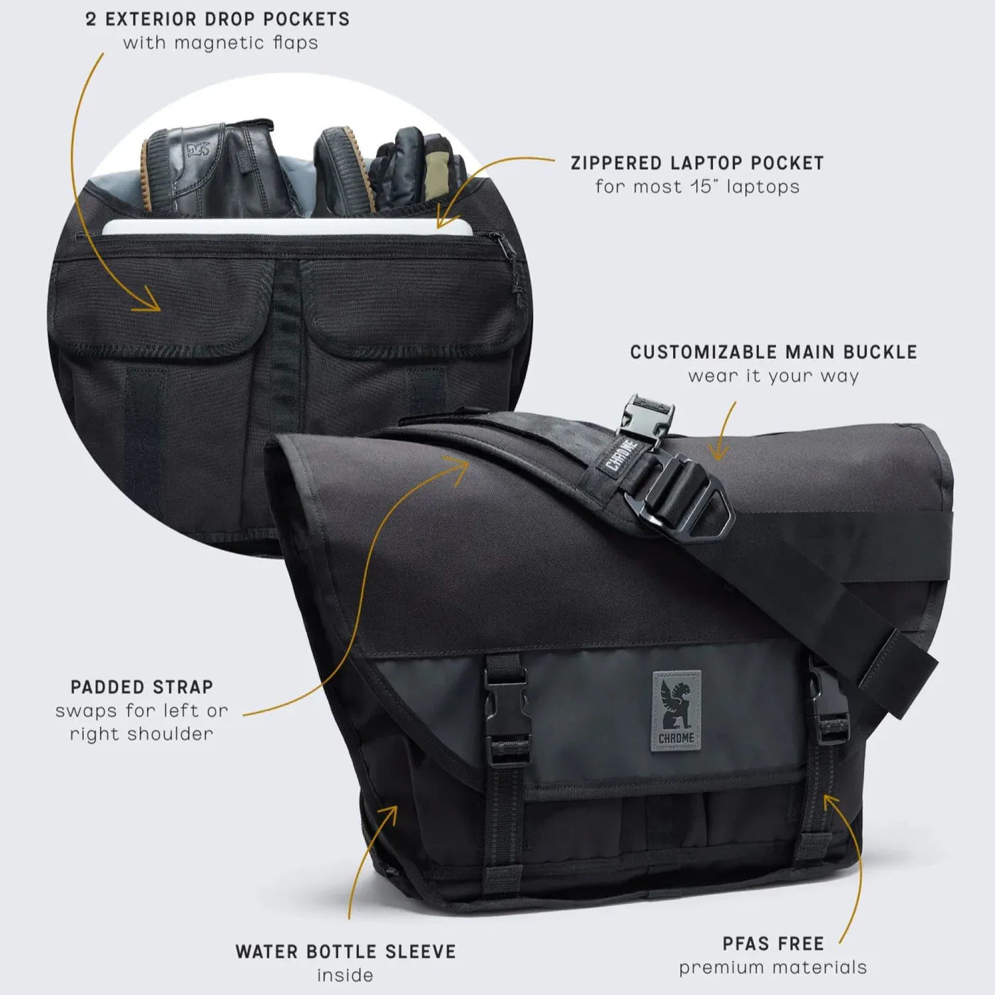 Chrome Citizen Slide Messenger Bag
