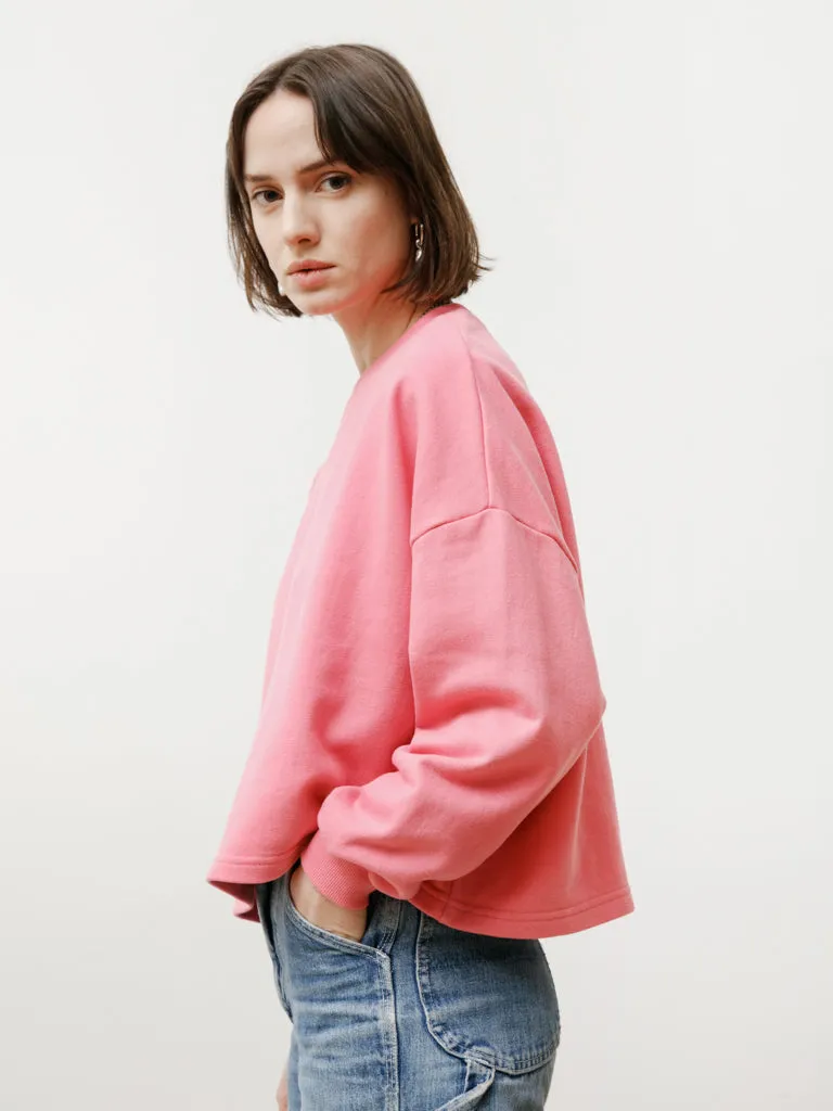 classic crew - lightweight terry pepto pink