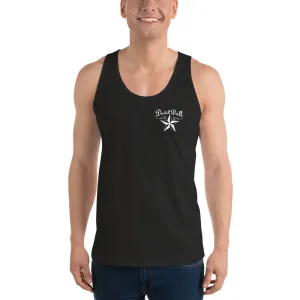 Classic Tank Nautical Star - Men's / Unisex in black, double-sided