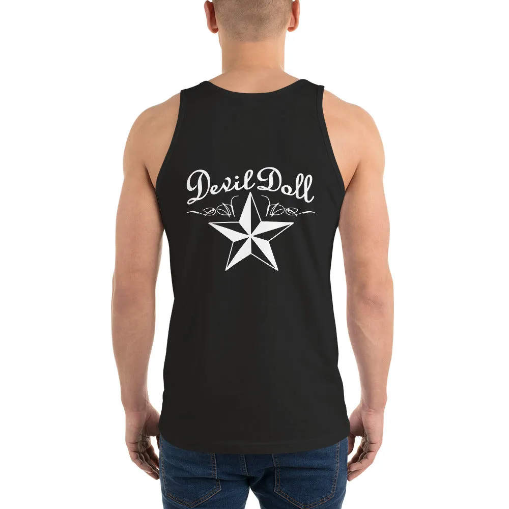 Classic Tank Nautical Star - Men's / Unisex in black, double-sided