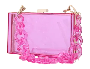Clear Colored Clutch Purse