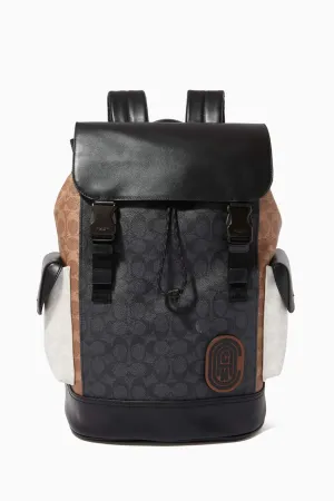 Coach Rivington Backpack in Colourblock Signature Canvas