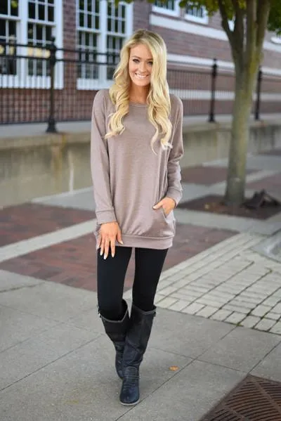 Cozy as a Bug in a Rug Top ~ Mocha