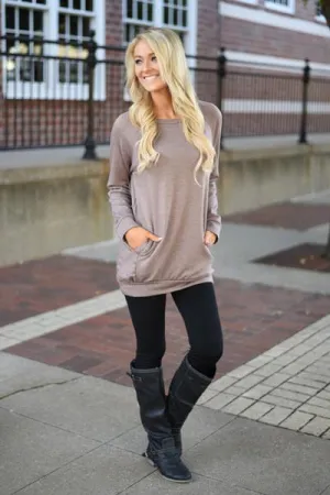 Cozy as a Bug in a Rug Top ~ Mocha