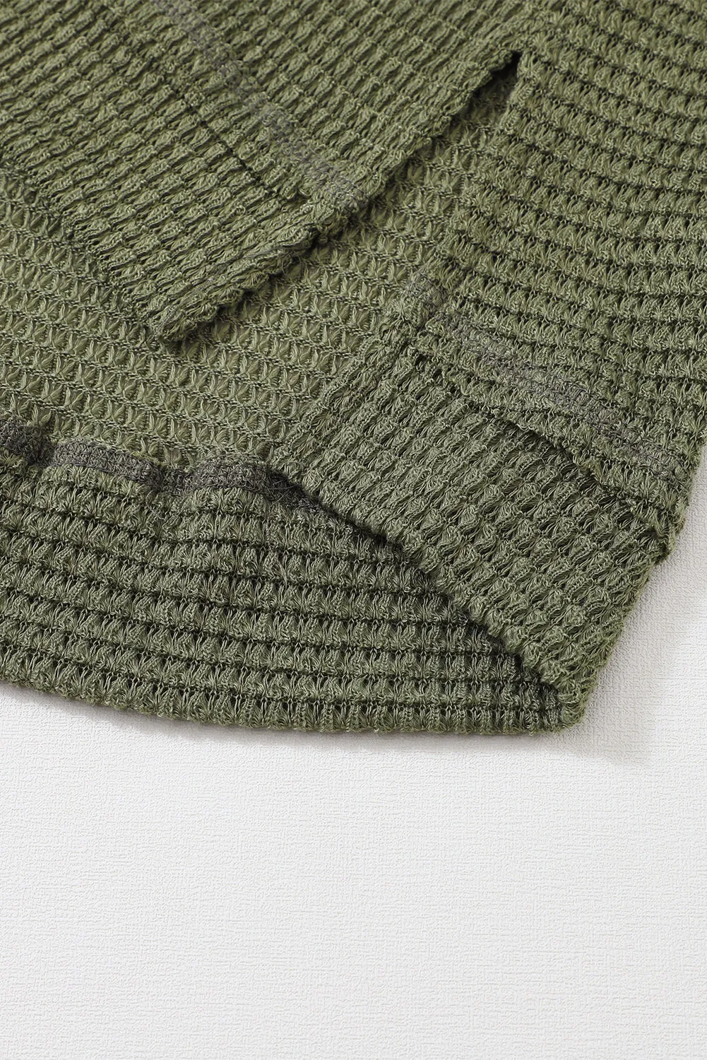 Cozy Vibes Waffle Knit Sweater - PREORDER