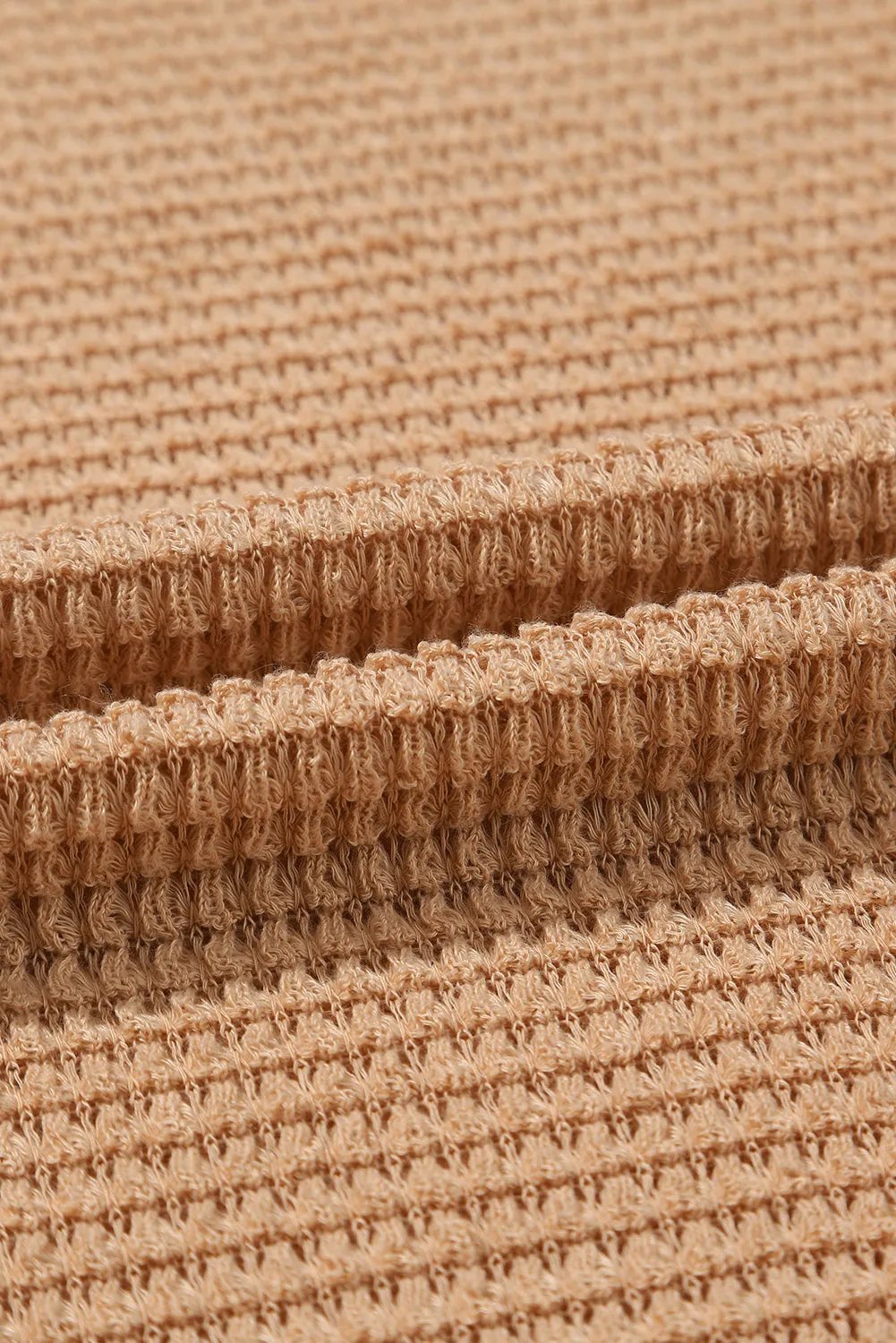 Cozy Vibes Waffle Knit Sweater - PREORDER