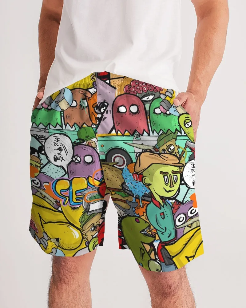 Crowded Street Masculine Jogger Shorts