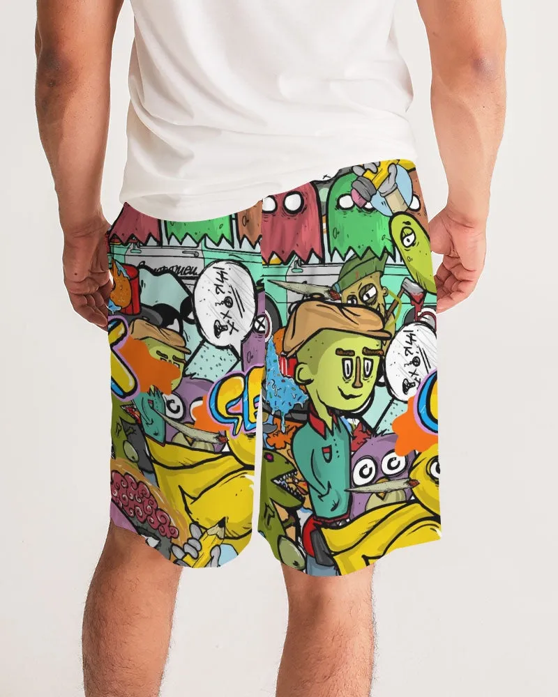 Crowded Street Masculine Jogger Shorts