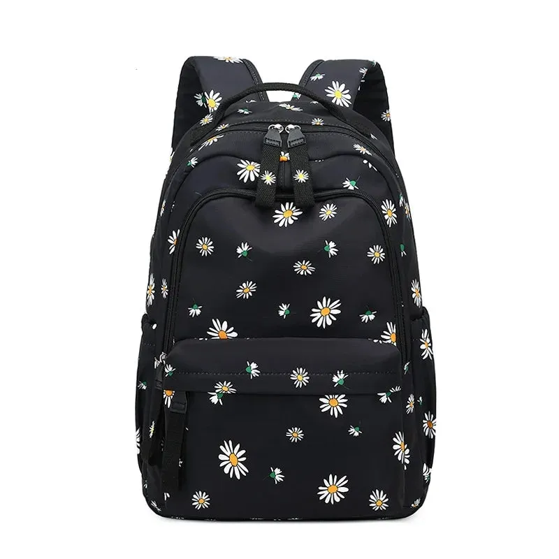 Cute Daisy Kawaii Korean School Backpack - 22L Capacity