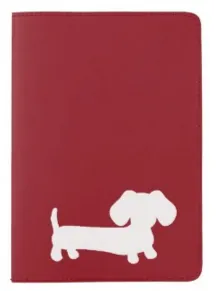 Dachshund Passport Holder in Pink, Teal, Navy or Red