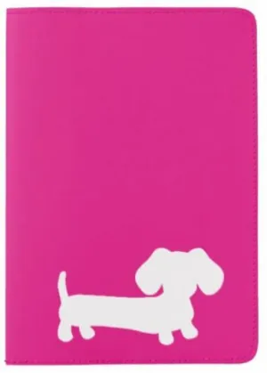Dachshund Passport Holder in Pink, Teal, Navy or Red