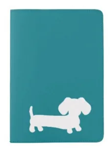 Dachshund Passport Holder in Pink, Teal, Navy or Red