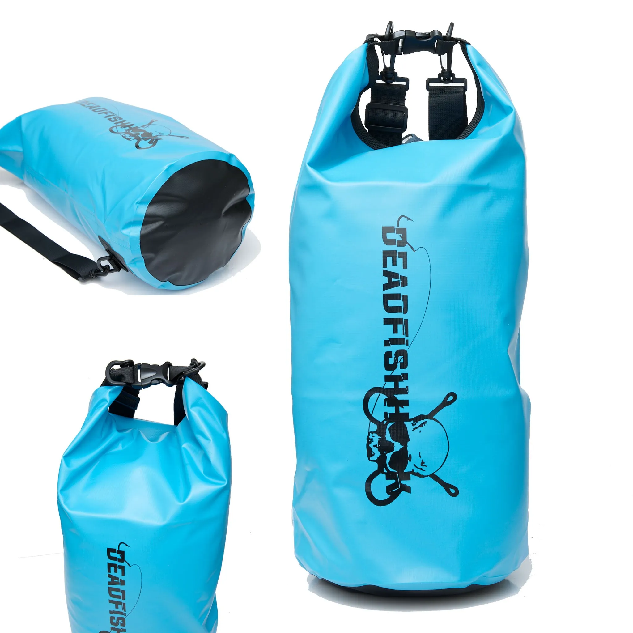 Dead Fish Hook Blue Dry Bag