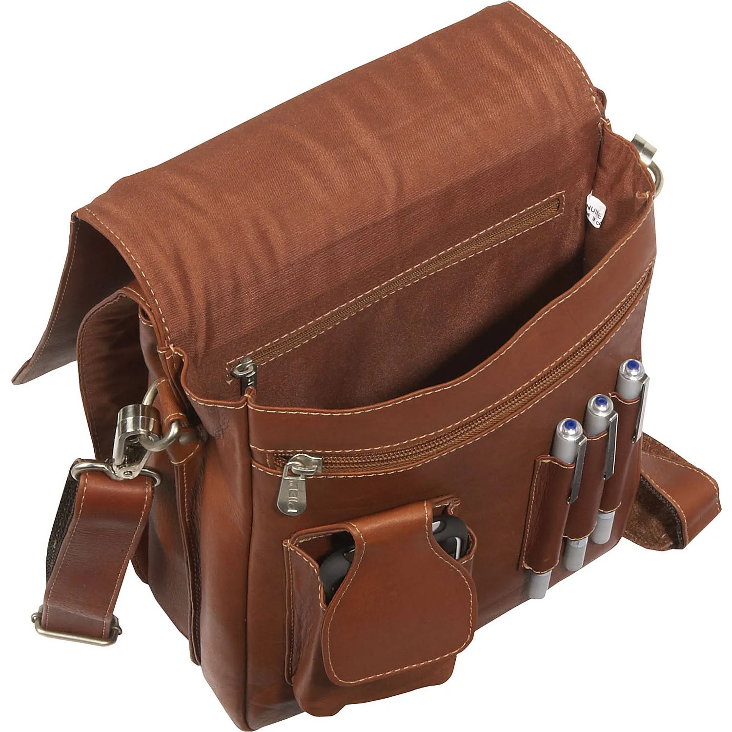 DOUBLE FLAP-OVER SHOULDER BAG