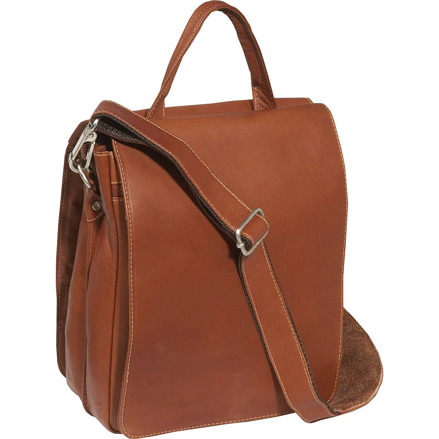 DOUBLE FLAP-OVER SHOULDER BAG
