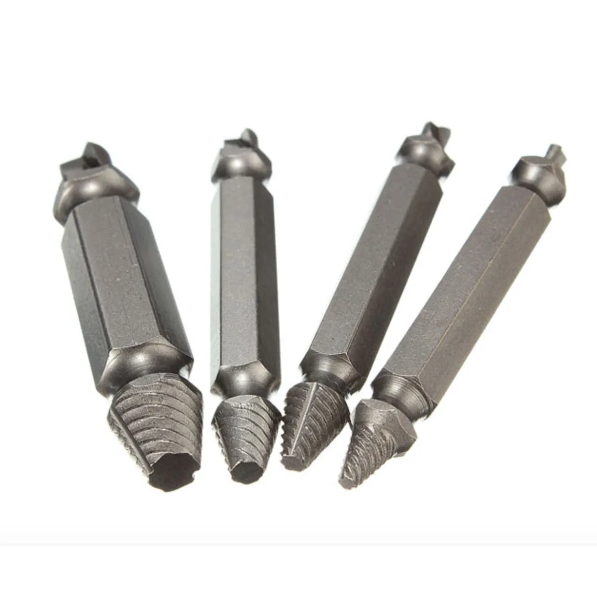 Double-Sided Damaged Screw Extractor Remover (4-Piece)