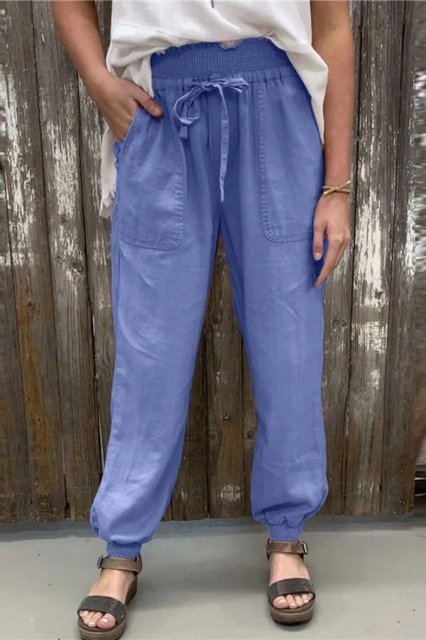 Elastic Waist Cozy Pants