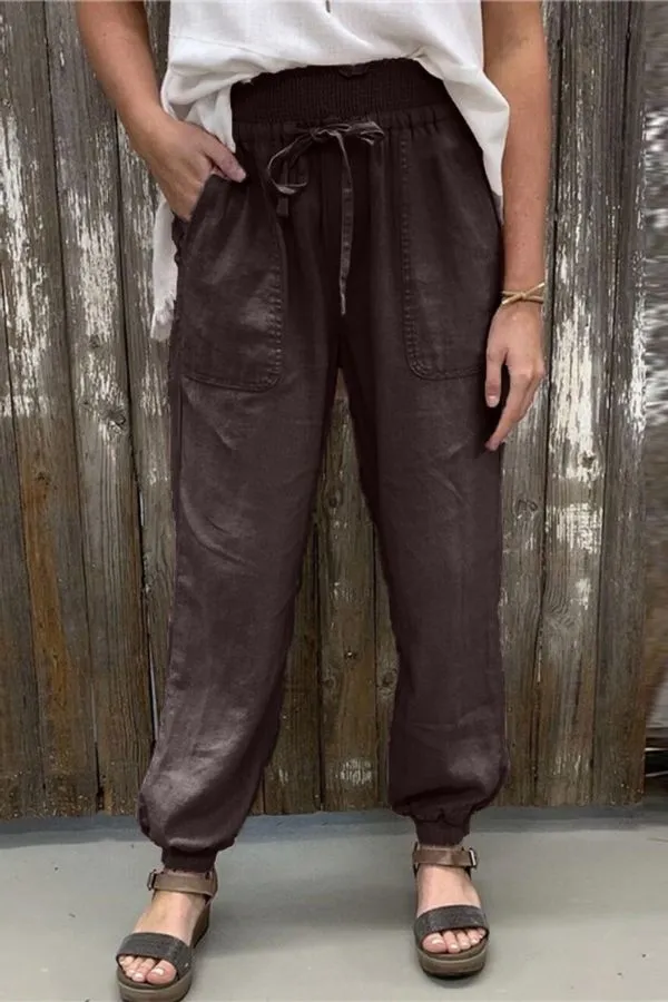 Elastic Waist Cozy Pants