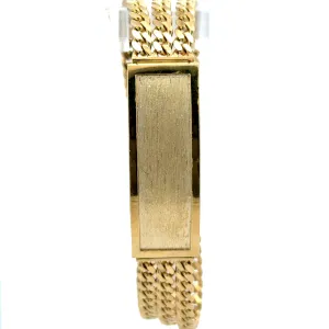 Elegant 10k 3-chain Cuban link Bracelet