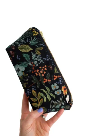 Evening Wildflower Canvas Stash Toiletry Bag