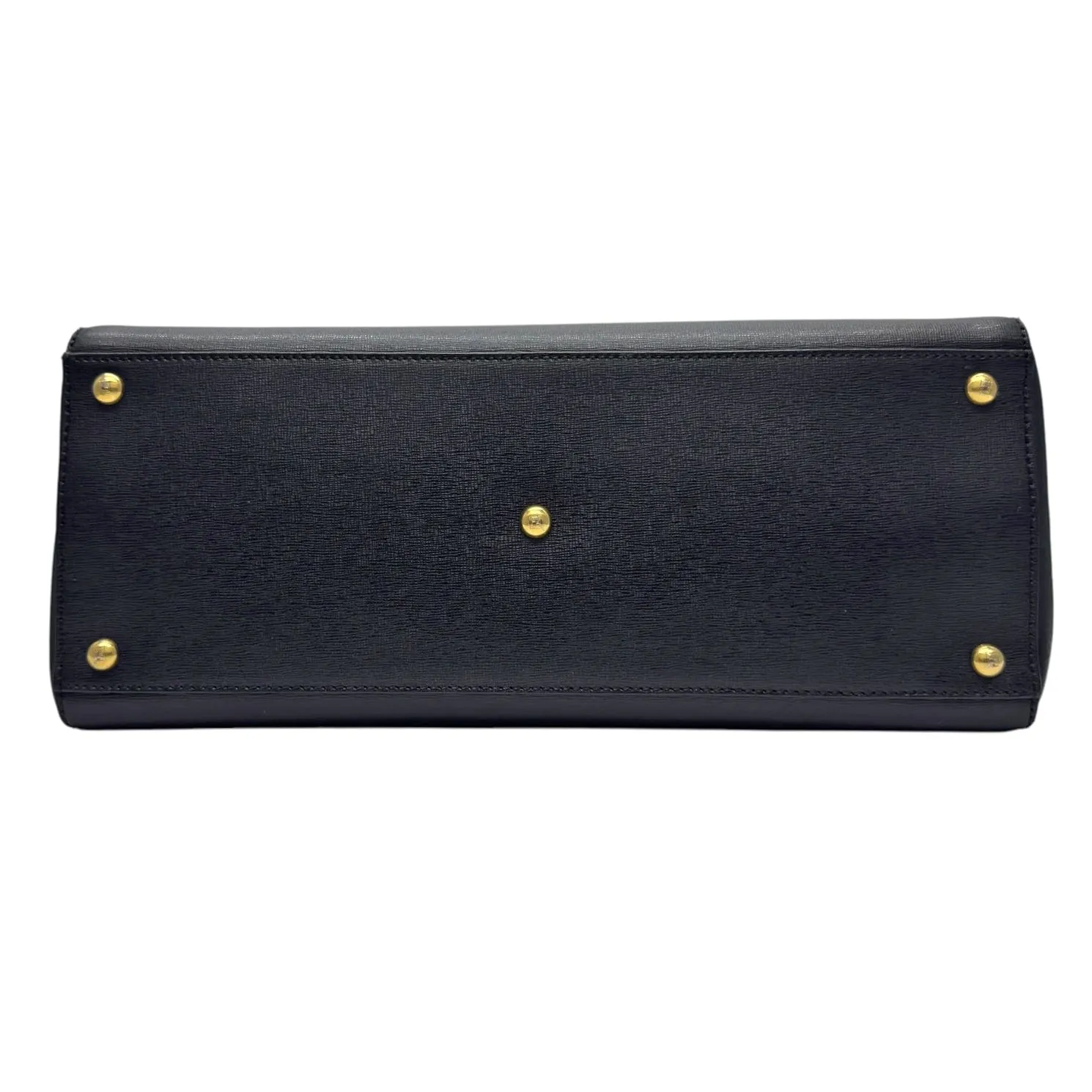 FENDI Leather 2Jours Medium Tote Bag - Black